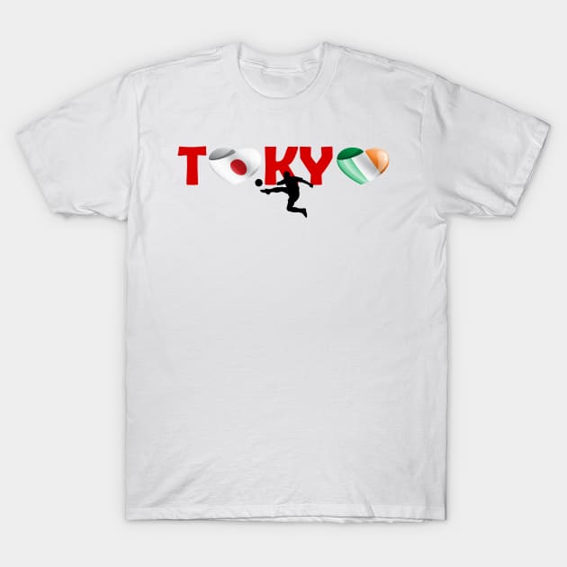 Football in Tokyo - team Ireland (IE) T-Shirt by ArtDesignDE